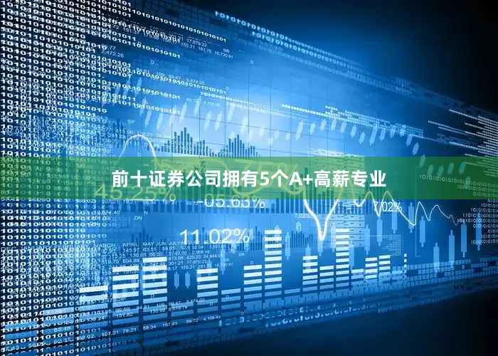 前十证券公司拥有5个A+高薪专业